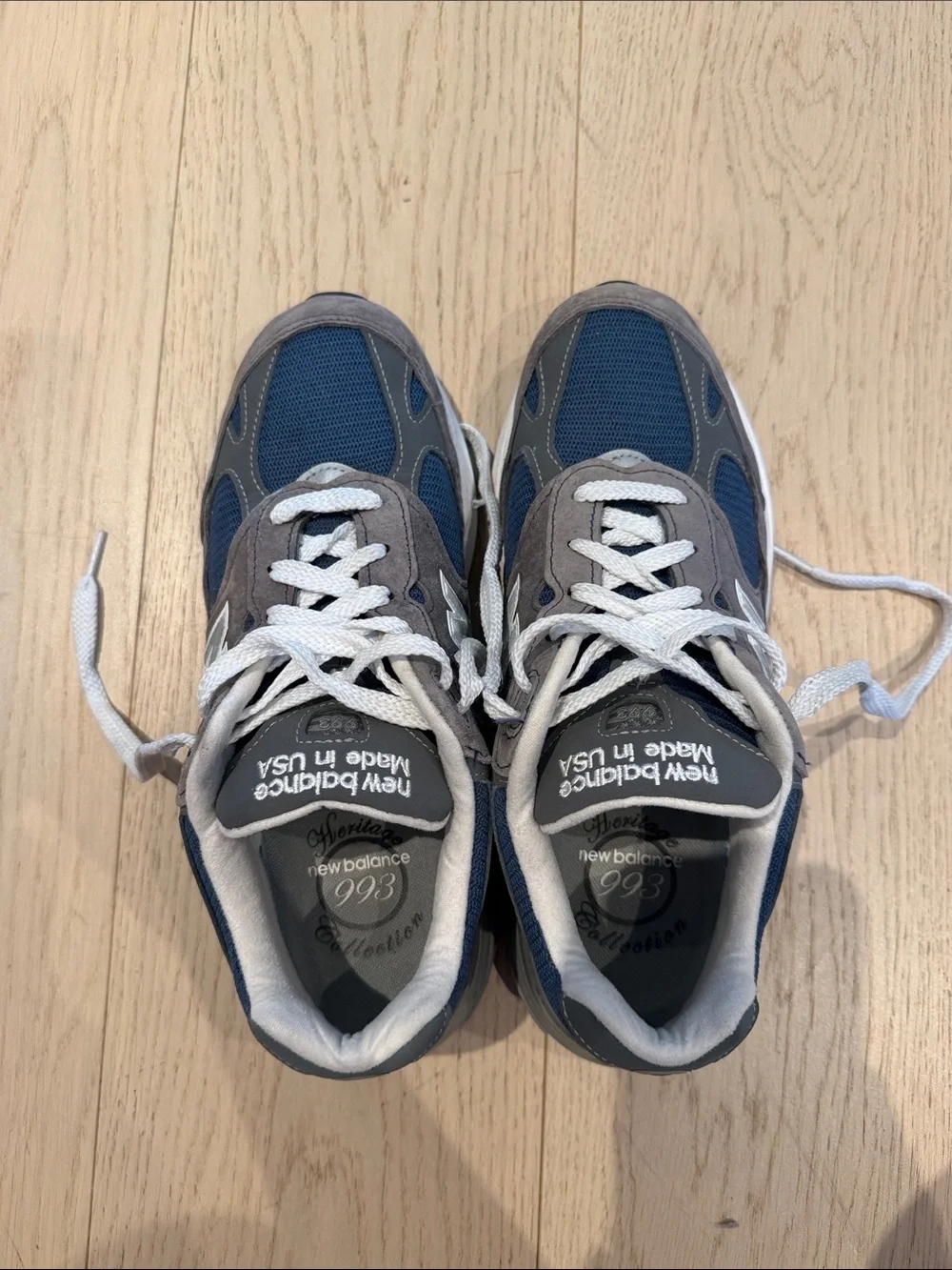New Balance Unisex Navy and Gray Casual Sneakers
